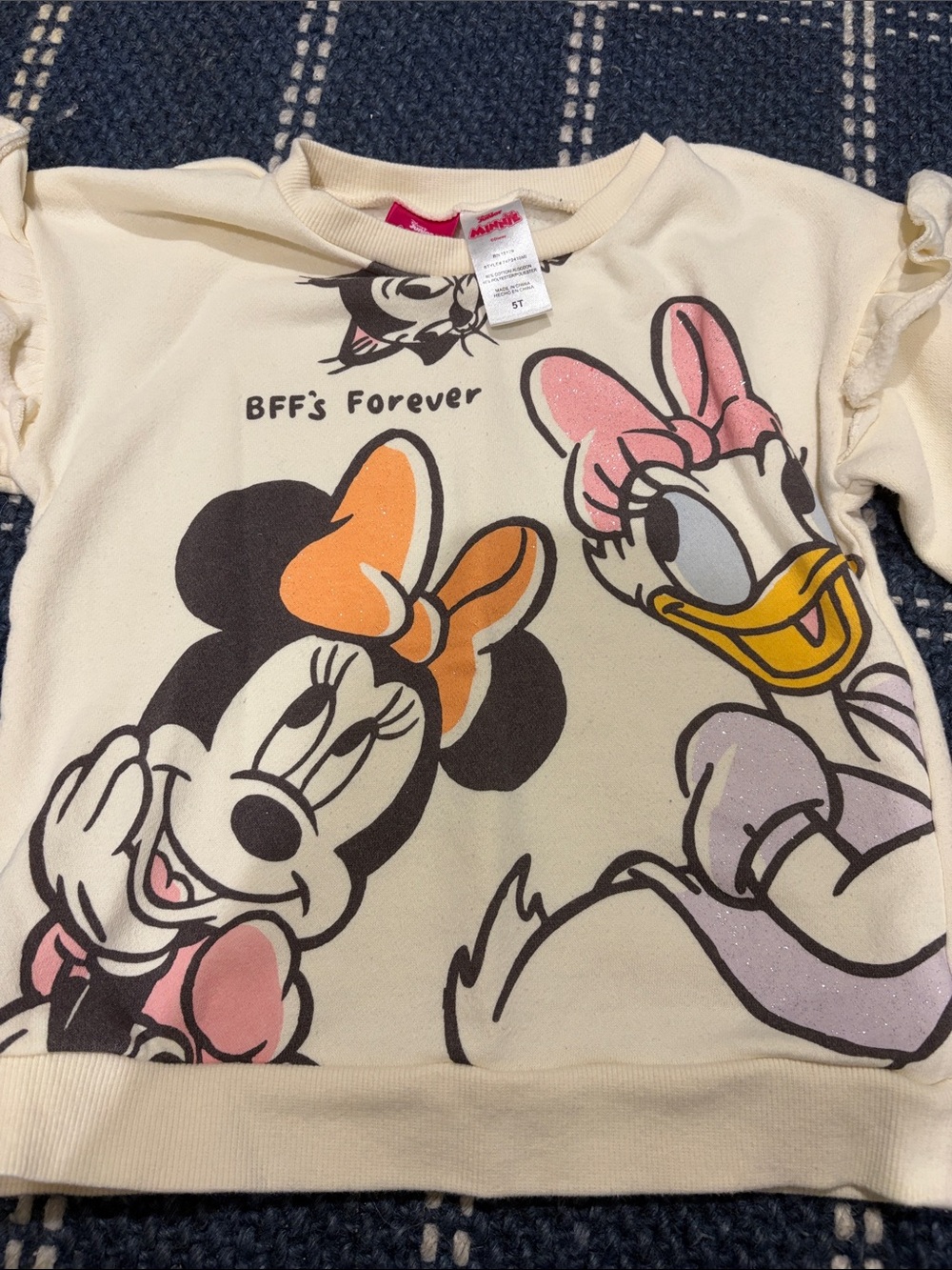 Disney Minnie & Daisy BFFs Cream Kids Sweatshirt